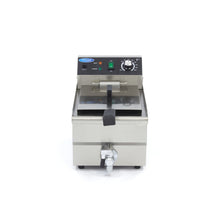 Lade das Bild in den Galerie-Viewer, Maxima Edelstahl und Elektrische Fritteuse mit Wasserhahn 1 x 13L