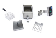 Lade das Bild in den Galerie-Viewer, Maxima Edelstahl und Elektrische Fritteuse mit Wasserhahn 1 x 10L