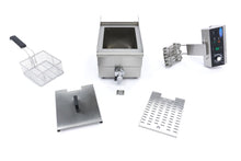 Lade das Bild in den Galerie-Viewer, Maxima Edelstahl und Elektrische Fritteuse mit Wasserhahn 1 x 13L