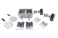 Lade das Bild in den Galerie-Viewer, Maxima Edelstahl und Elektrische Fritteuse mit Wasserhahn 2 x 13L