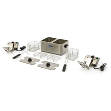 Lade das Bild in den Galerie-Viewer, Maxima Edelstahl und Elektrische Fritteuse 2 x 4L