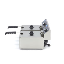 Lade das Bild in den Galerie-Viewer, Maxima Edelstahl und Elektrische Fritteuse 2 x 6L