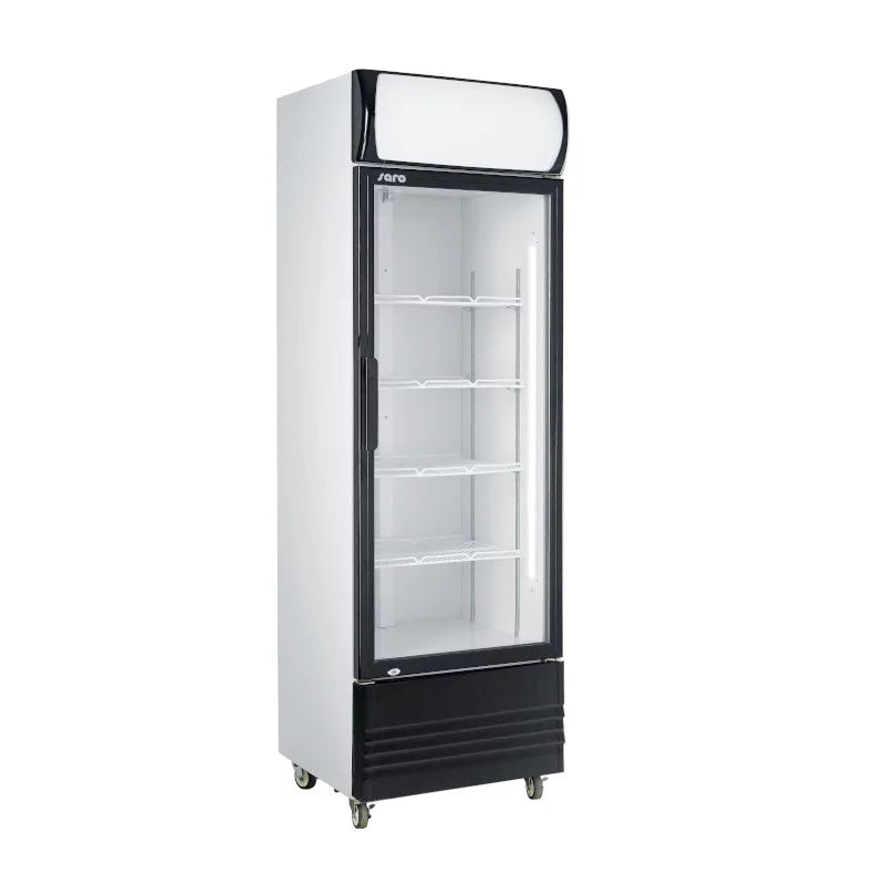 Getränkekühlschrank GTK 460 mit Glastür und Werbetafel 453-1006