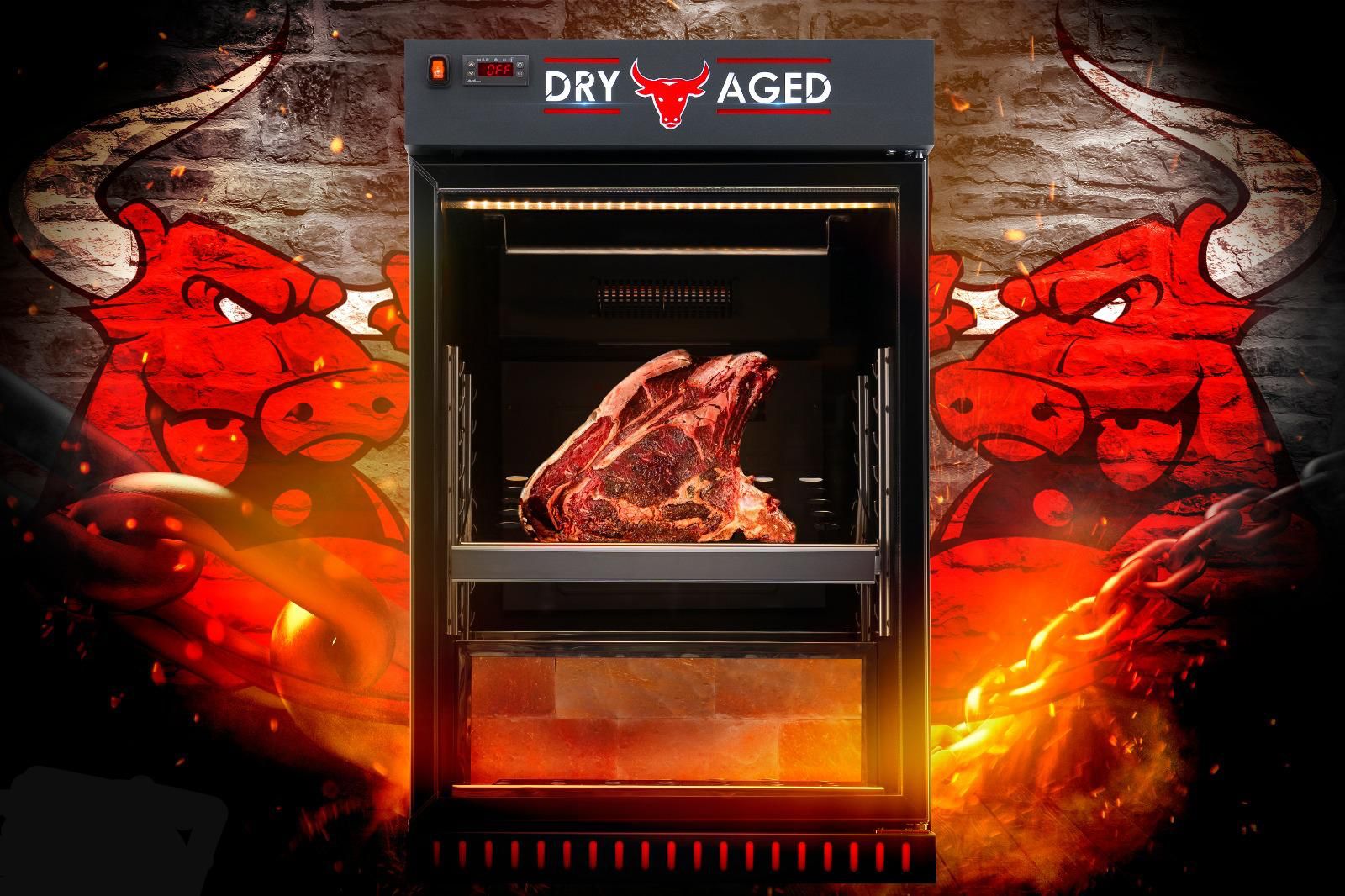 Dry Aging Reifeschrank mit digitaler Temperaturkontrolle, 130 ltr